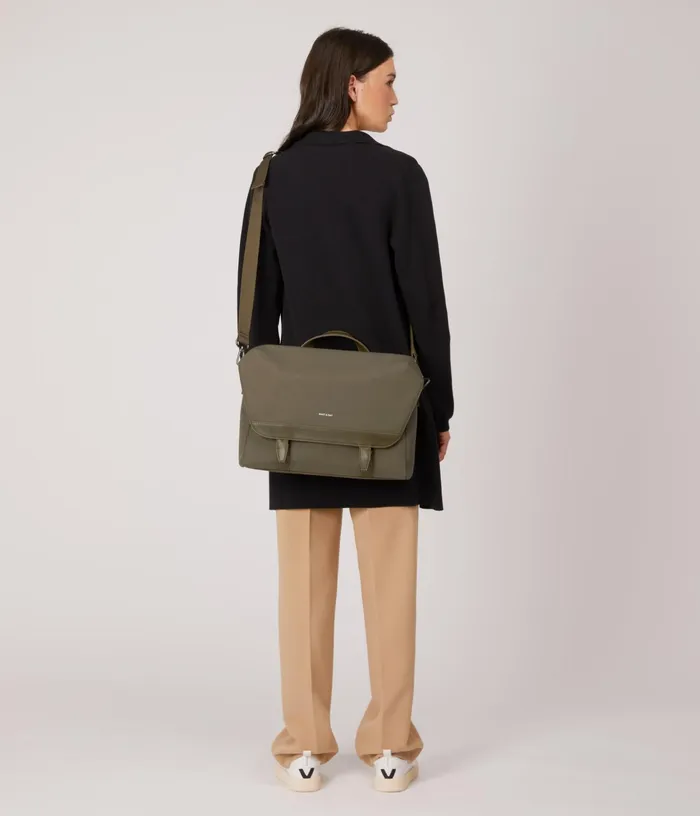 MensWomen Martel Vegan Messenger Bag 8211 Canvas Olive Matt and Nat Totes