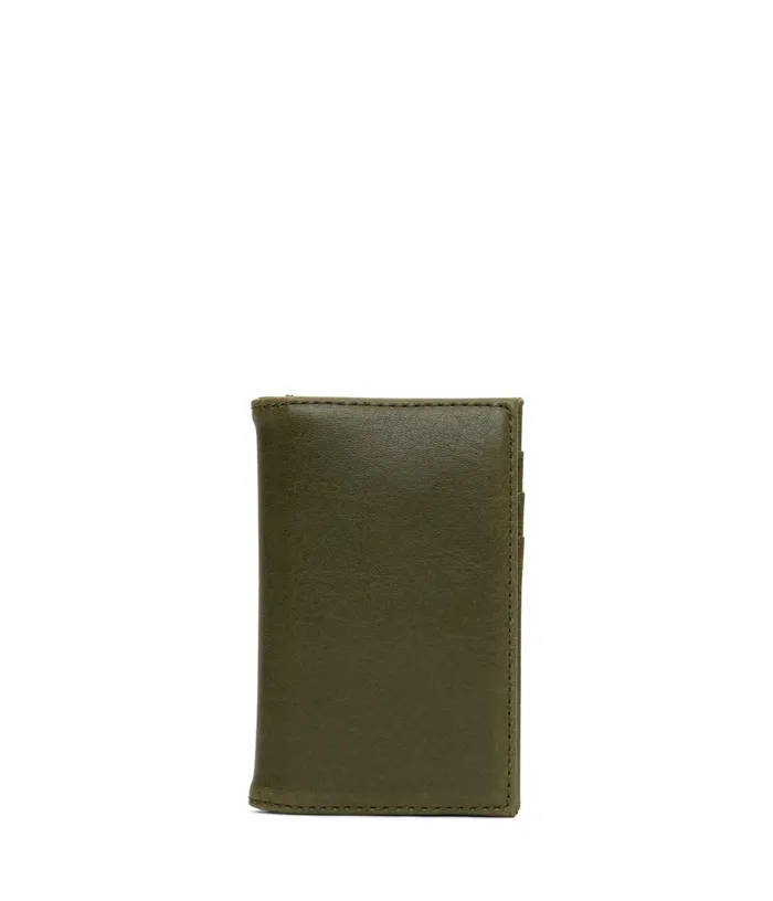 MensWomen York Vegan Card Holder 8211 Vintage Olive Matt and Nat Wallets