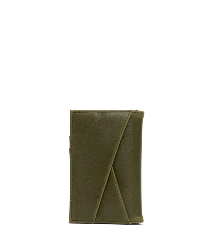 MensWomen York Vegan Card Holder 8211 Vintage Olive Matt and Nat Wallets