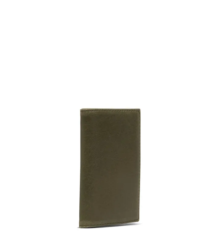 MensWomen York Vegan Card Holder 8211 Vintage Olive Matt and Nat Wallets