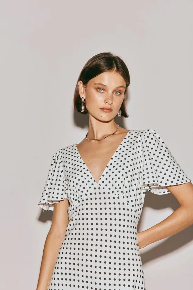 MidiMaxi Dresses Women VRG GRL Summer Nostalgia Bias Cut Midi Dress White MidiMaxi Dresses Women VRG GRL Summer Nostalgia Bias Cut Midi Dress White