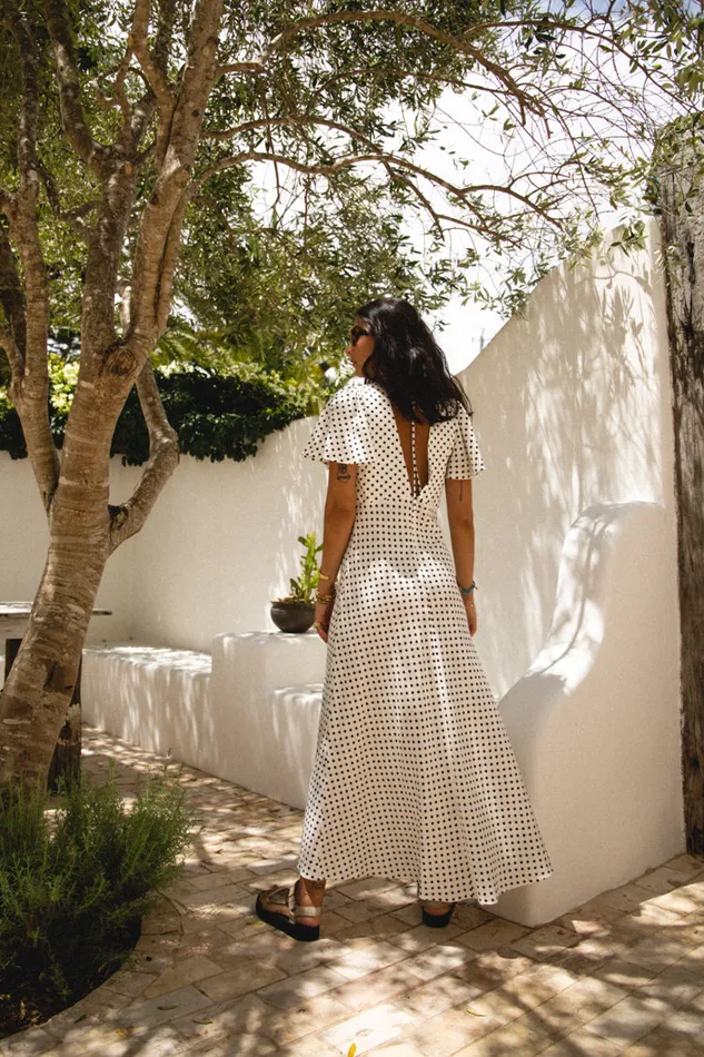 MidiMaxi Dresses Women VRG GRL Summer Nostalgia Bias Cut Midi Dress White MidiMaxi Dresses Women VRG GRL Summer Nostalgia Bias Cut Midi Dress White