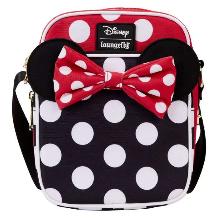 Minnie Mouse Rocks The Dots Classic Nylon Passport Crossbody Bag Unisex Loungefly Crossbody Bags Minnie Mouse Rocks The Dots Classic Nylon Passport Crossbody Bag Unisex Loungefly Crossbody Bags