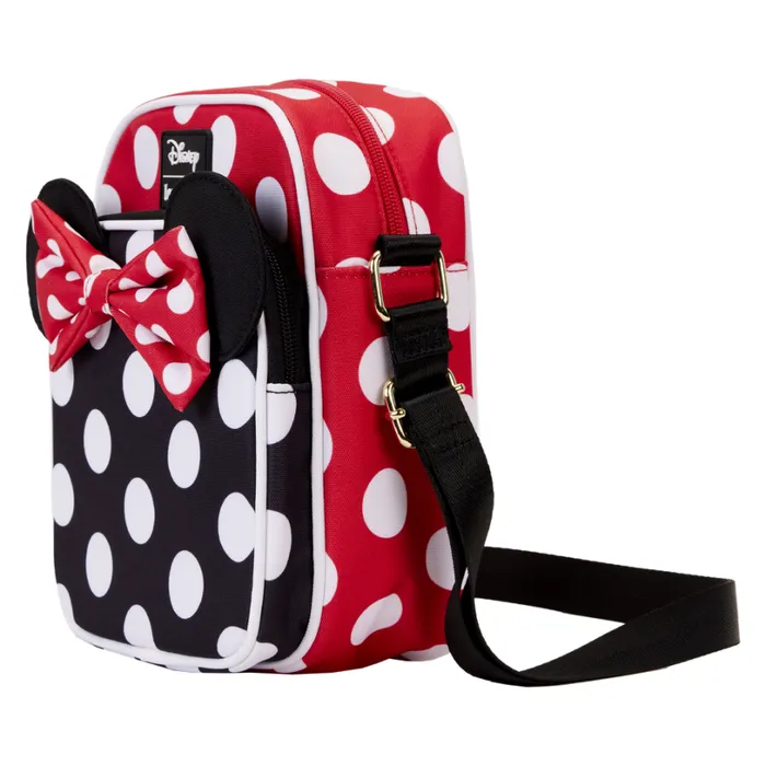 Minnie Mouse Rocks The Dots Classic Nylon Passport Crossbody Bag Unisex Loungefly Crossbody Bags Minnie Mouse Rocks The Dots Classic Nylon Passport Crossbody Bag Unisex Loungefly Crossbody Bags