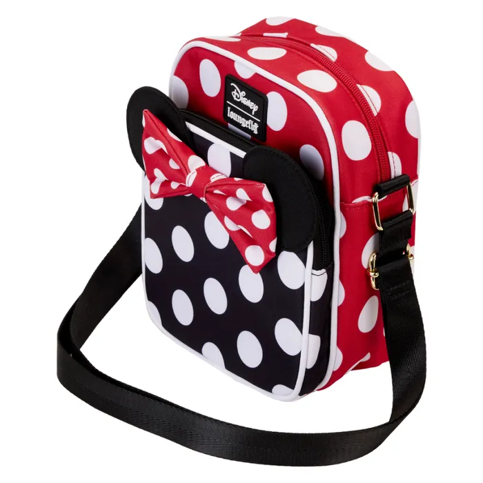 Minnie Mouse Rocks The Dots Classic Nylon Passport Crossbody Bag Unisex Loungefly Crossbody Bags Minnie Mouse Rocks The Dots Classic Nylon Passport Crossbody Bag Unisex Loungefly Crossbody Bags