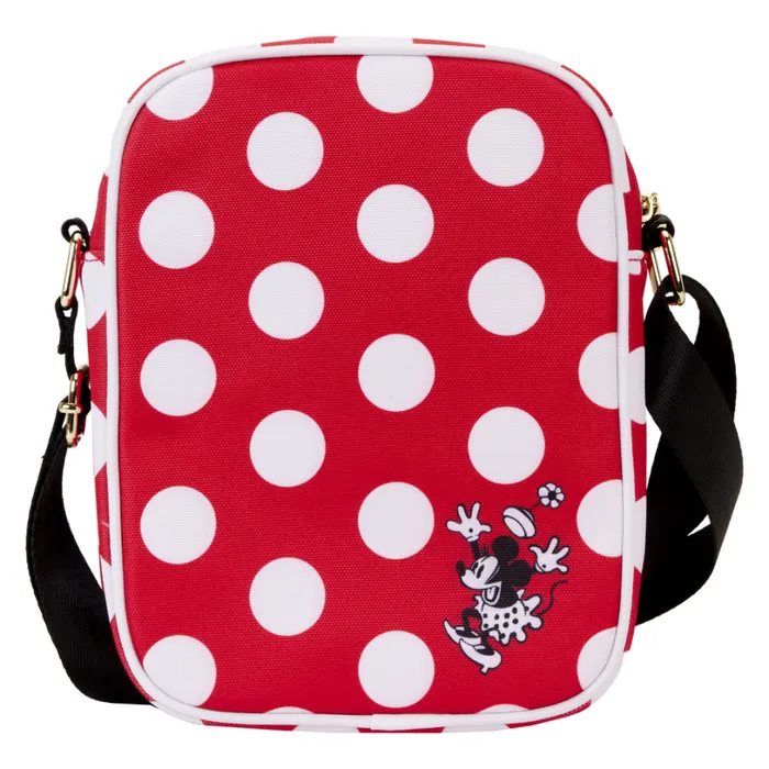Minnie Mouse Rocks The Dots Classic Nylon Passport Crossbody Bag Unisex Loungefly Crossbody Bags Minnie Mouse Rocks The Dots Classic Nylon Passport Crossbody Bag Unisex Loungefly Crossbody Bags