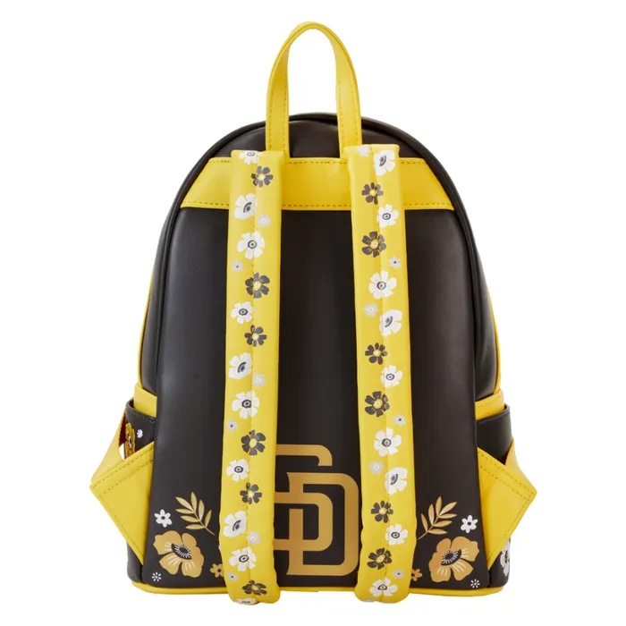 MLB San Diego Padres Floral Mini Backpack Unisex Loungefly Backpacks MLB San Diego Padres Floral Mini Backpack Unisex Loungefly Backpacks