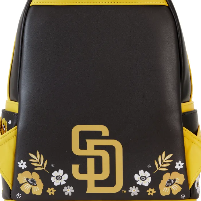 MLB San Diego Padres Floral Mini Backpack Unisex Loungefly Backpacks MLB San Diego Padres Floral Mini Backpack Unisex Loungefly Backpacks