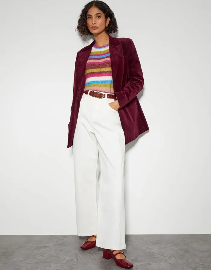 Monsoon Amy Structured Blazer Red Women Casualwear Monsoon Amy Structured Blazer Red Women Casualwear