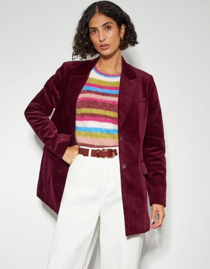 Monsoon Amy Structured Blazer Red Women Casualwear Monsoon Amy Structured Blazer Red Women Casualwear