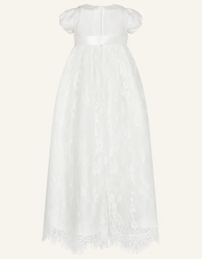 Monsoon Baby Provenza Silk Christening Dress Ivory Children Partywear Monsoon Baby Provenza Silk Christening Dress Ivory Children Partywear