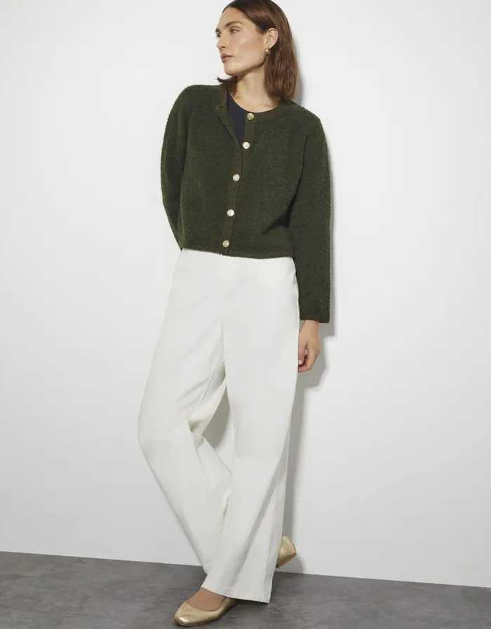 Monsoon Bevan Boucle Cardigan Green Women Cardigans Monsoon Bevan Boucle Cardigan Green Women Cardigans