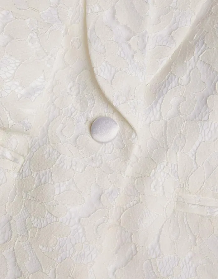 Monsoon Brea Lace Bridesmaid Blazer Ivory Children Partywear Monsoon Brea Lace Bridesmaid Blazer Ivory Children Partywear