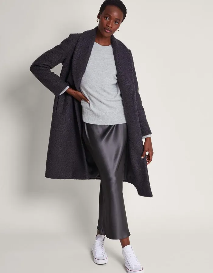 Monsoon Claire Cashmere Jumper Grey Women Knitwear Monsoon Claire Cashmere Jumper Grey Women Knitwear