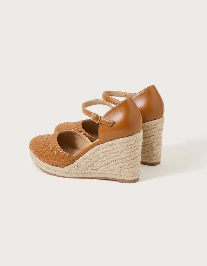 Monsoon Closed Toe Wedge Sandals Tan Women Sandals Monsoon Closed Toe Wedge Sandals Tan Women Sandals