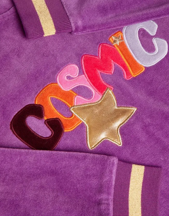 Monsoon Cosmic Velour Zip Bomber Jacket Purple Children Casualwear Collection Monsoon Cosmic Velour Zip Bomber Jacket Purple Children Casualwear Collection