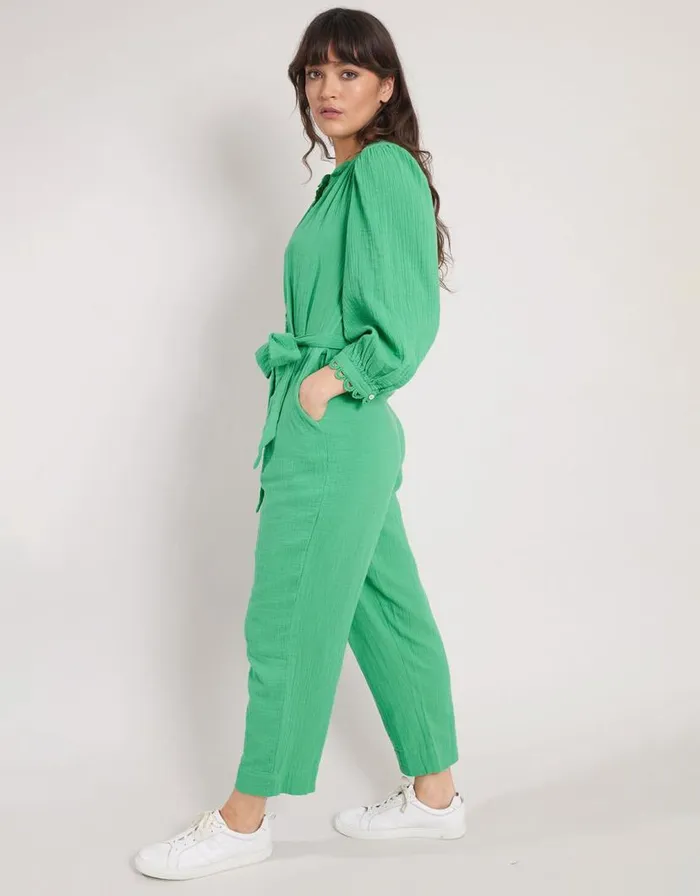 Monsoon East Lace Trim Jumpsuit Green Women Jumpsuits Monsoon East Lace Trim Jumpsuit Green Women Jumpsuits