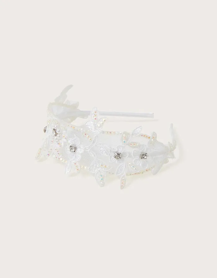 Monsoon Embellished Floral Bridesmaid Headband Children Girls039 Hair Accessories Monsoon Embellished Floral Bridesmaid Headband Children Girls039 Hair Accessories