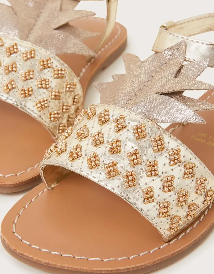 Monsoon Embellished Pineapple Sandals Gold Children Girls039 Shoes and Sandals Monsoon Embellished Pineapple Sandals Gold Children Girls039 Shoes and Sandals