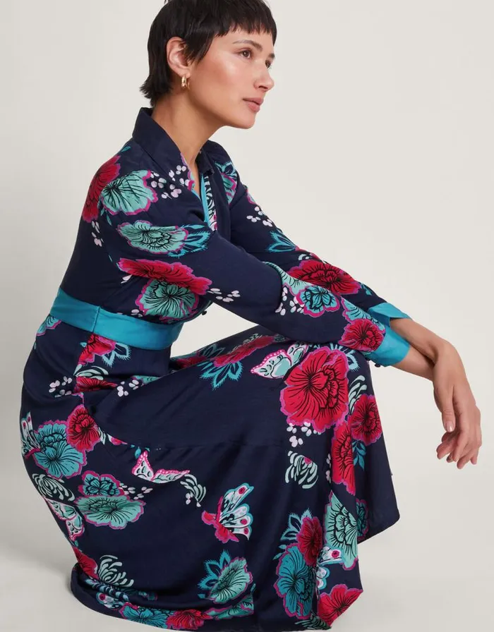 Monsoon Esme Shirt Dress Blue Women Day Dresses Monsoon Esme Shirt Dress Blue Women Day Dresses