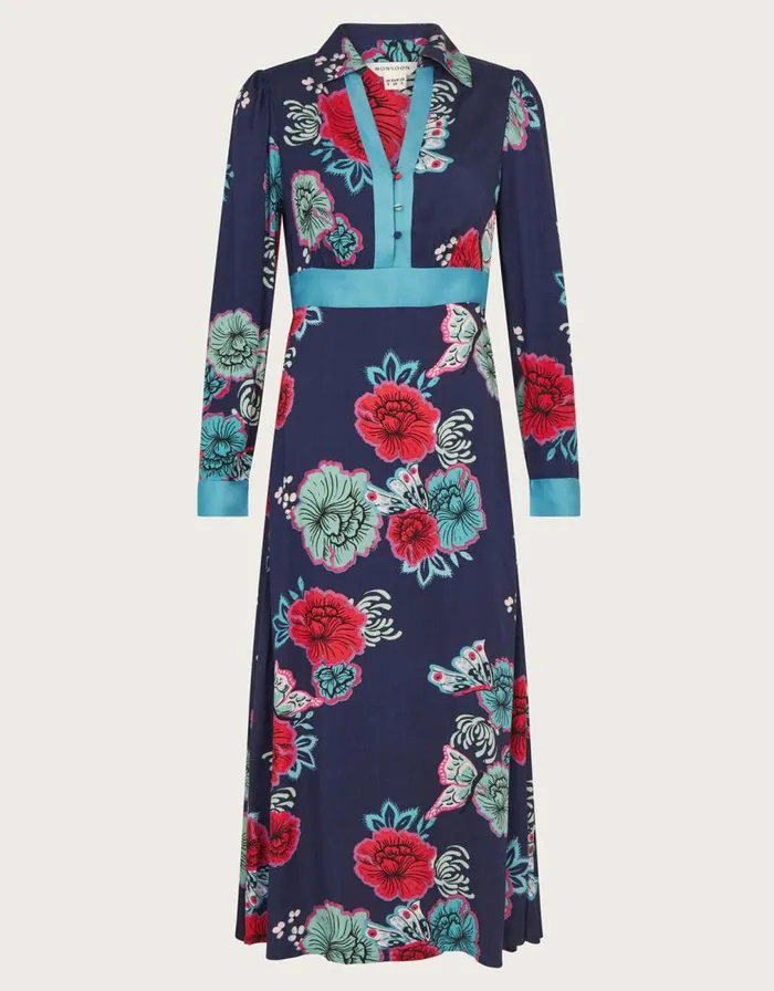 Monsoon Esme Shirt Dress Blue Women Day Dresses Monsoon Esme Shirt Dress Blue Women Day Dresses