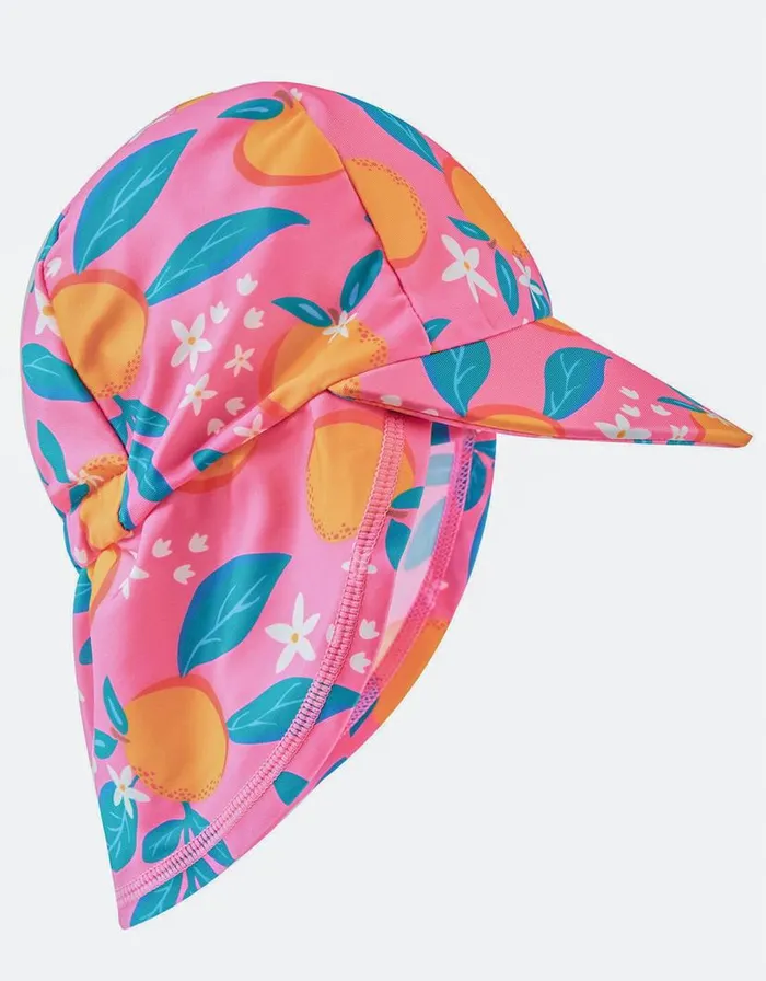 Monsoon Frugi Orange Print Legionnaires Hat Multi Children Hats and Sunglasses Monsoon Frugi Orange Print Legionnaires Hat Multi Children Hats and Sunglasses