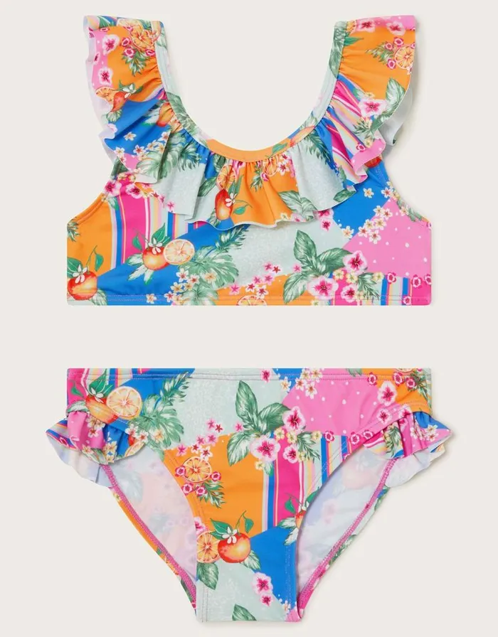 Monsoon Fruit Print Bikini Set Multi Children Beachwear and Swimwear