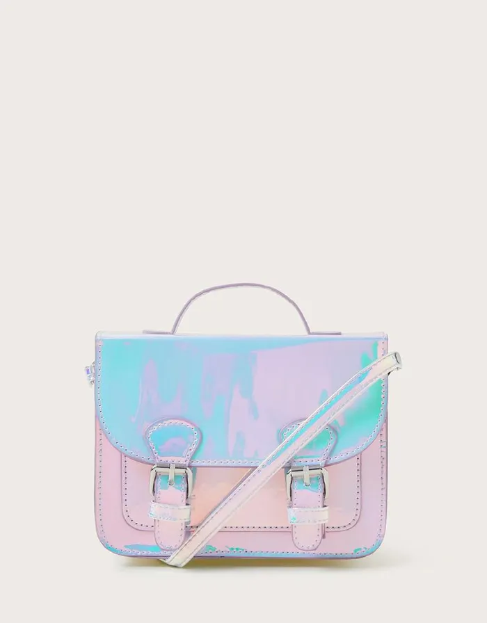 Monsoon Iridescent Satchel Children Girls039 Bags and Purses