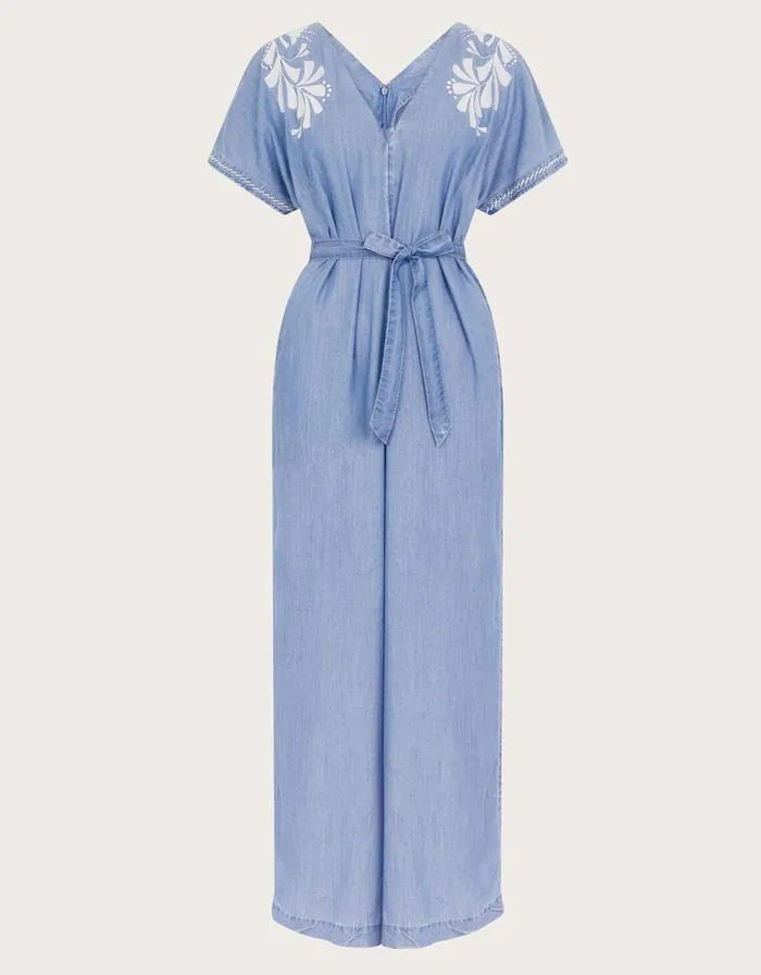 Monsoon Jael Embroidered Jumpsuit Blue Women Casualwear Monsoon Jael Embroidered Jumpsuit Blue Women Casualwear