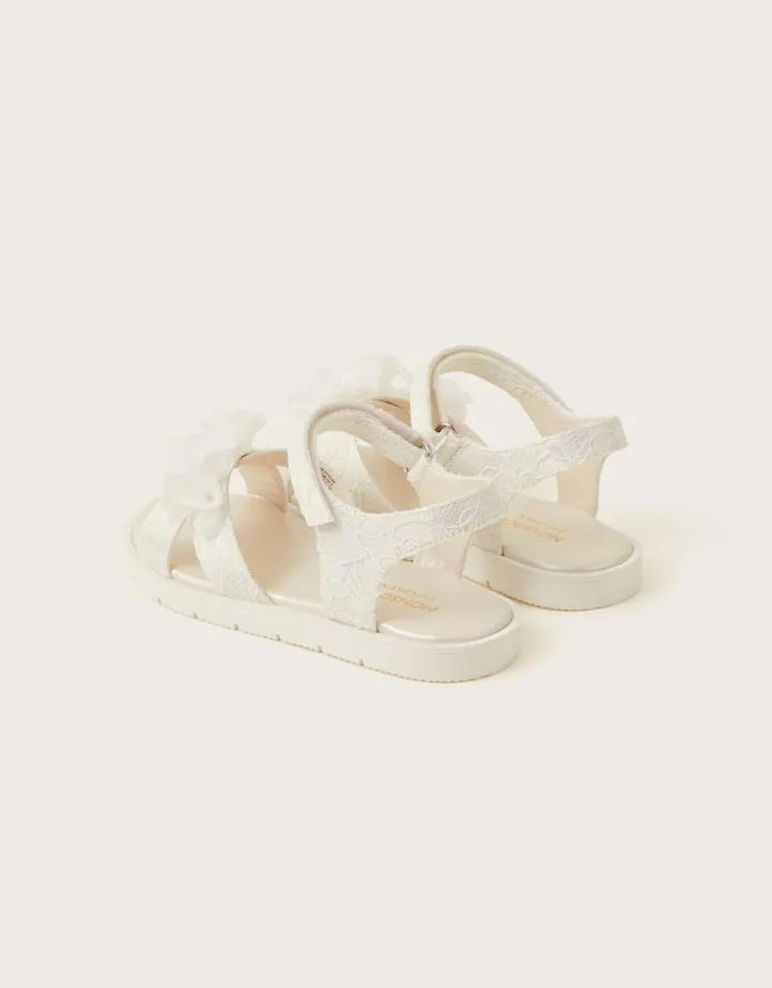 Monsoon Lace Corsage Sandals Ivory Children Girls039 Shoes and Sandals Monsoon Lace Corsage Sandals Ivory Children Girls039 Shoes and Sandals