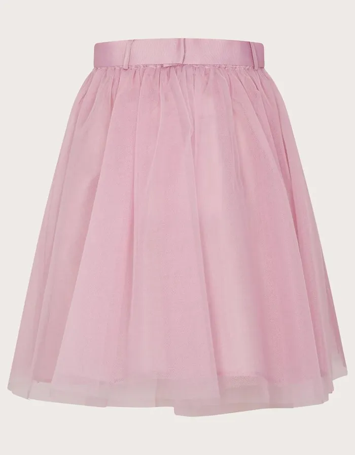 Monsoon Land Of Wonder Beaded Belt Tutu Skirt Pink Children Partywear Monsoon Land Of Wonder Beaded Belt Tutu Skirt Pink Children Partywear