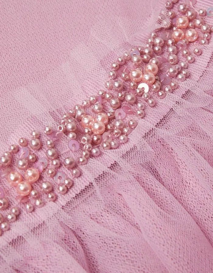 Monsoon Land Of Wonder Beaded Belt Tutu Skirt Pink Children Partywear Monsoon Land Of Wonder Beaded Belt Tutu Skirt Pink Children Partywear