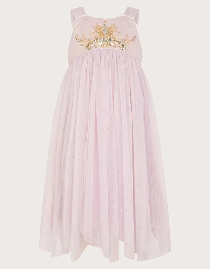 Monsoon Land Of Wonder Embellished Dress Purple Children Dresses