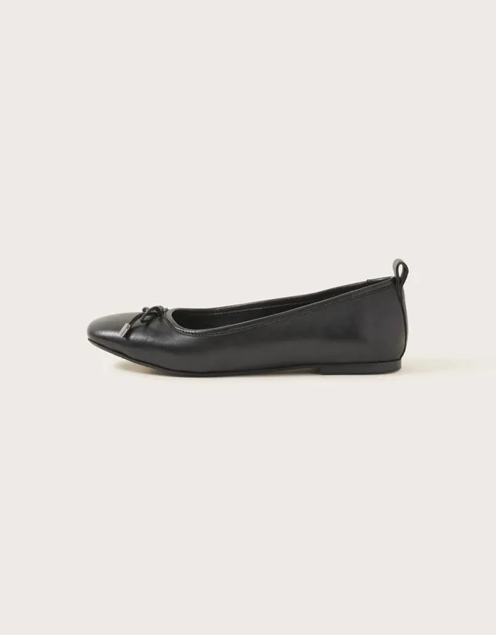 Monsoon Leather Ballet Flats Black Women Sandals Monsoon Leather Ballet Flats Black Women Sandals