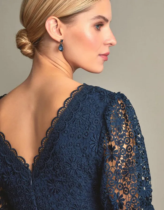 Monsoon Lilibet Lace Maxi Dress Blue Women Occasionwear Monsoon Lilibet Lace Maxi Dress Blue Women Occasionwear