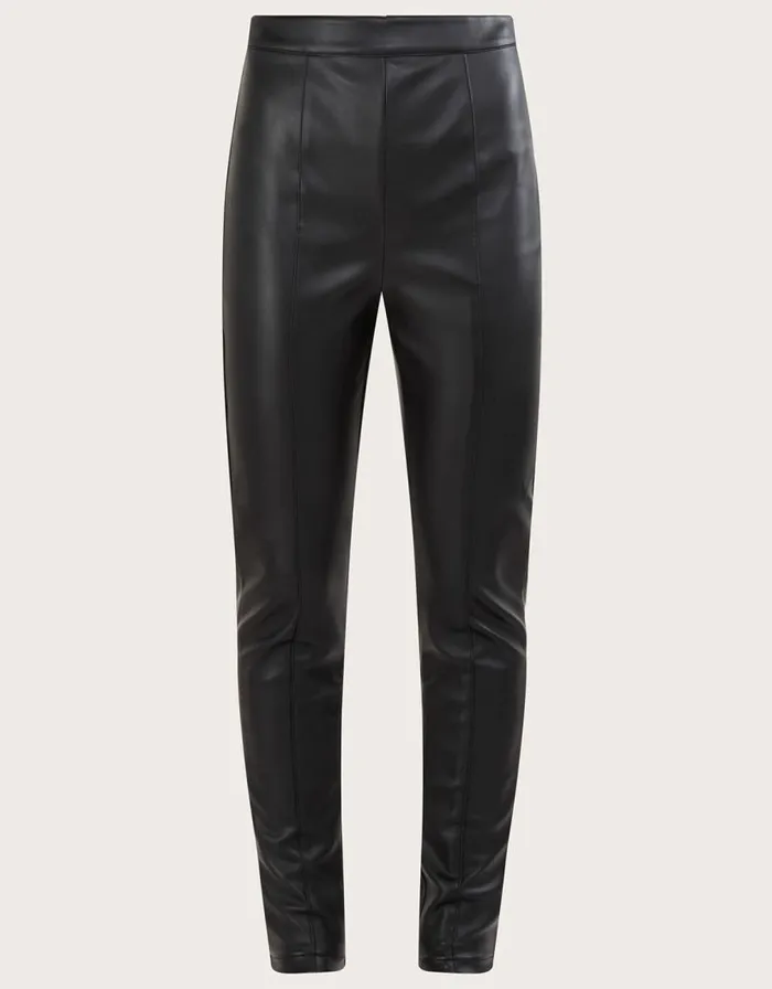Monsoon Lillian PU Trousers With Recycled Polyester Black Women Trousers and Jeans Monsoon Lillian PU Trousers With Recycled Polyester Black Women Trousers and Jeans