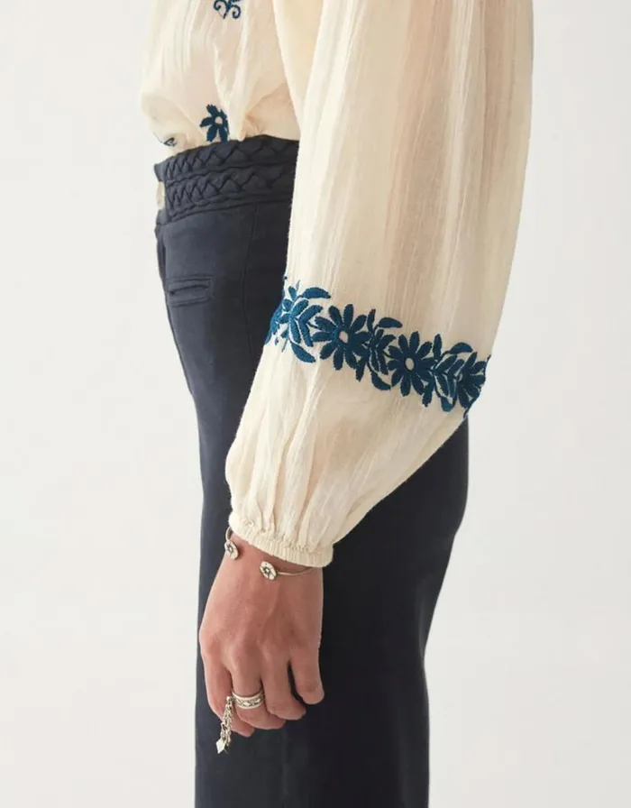 Monsoon Maison Hotel Embroidered Blouse Ivory Women Tops and Blouses Monsoon Maison Hotel Embroidered Blouse Ivory Women Tops and Blouses
