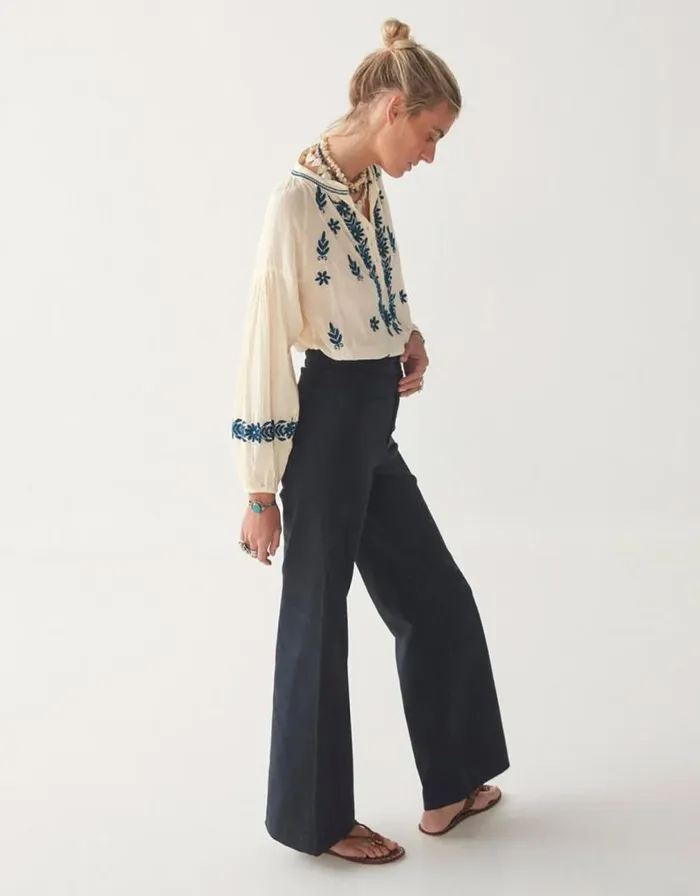 Monsoon Maison Hotel Embroidered Blouse Ivory Women Tops and Blouses Monsoon Maison Hotel Embroidered Blouse Ivory Women Tops and Blouses