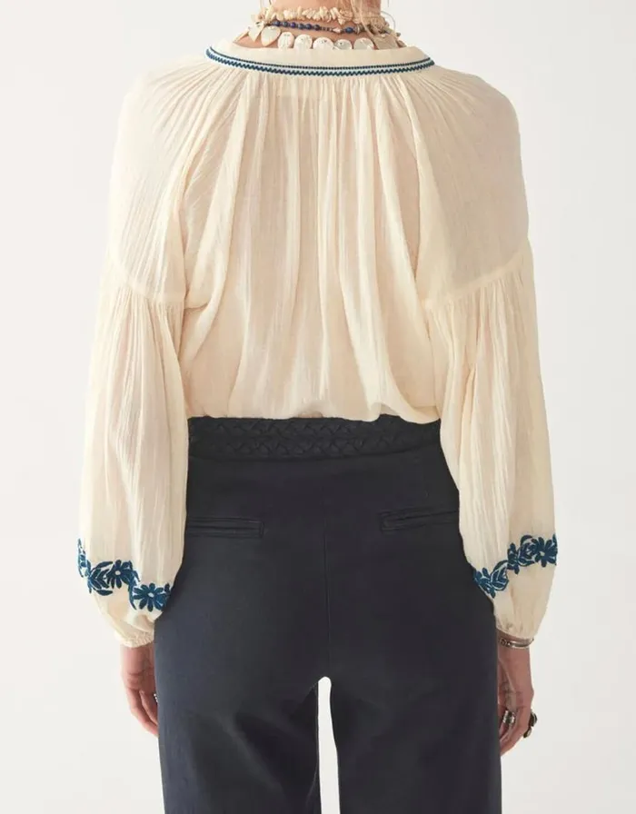 Monsoon Maison Hotel Embroidered Blouse Ivory Women Tops and Blouses Monsoon Maison Hotel Embroidered Blouse Ivory Women Tops and Blouses