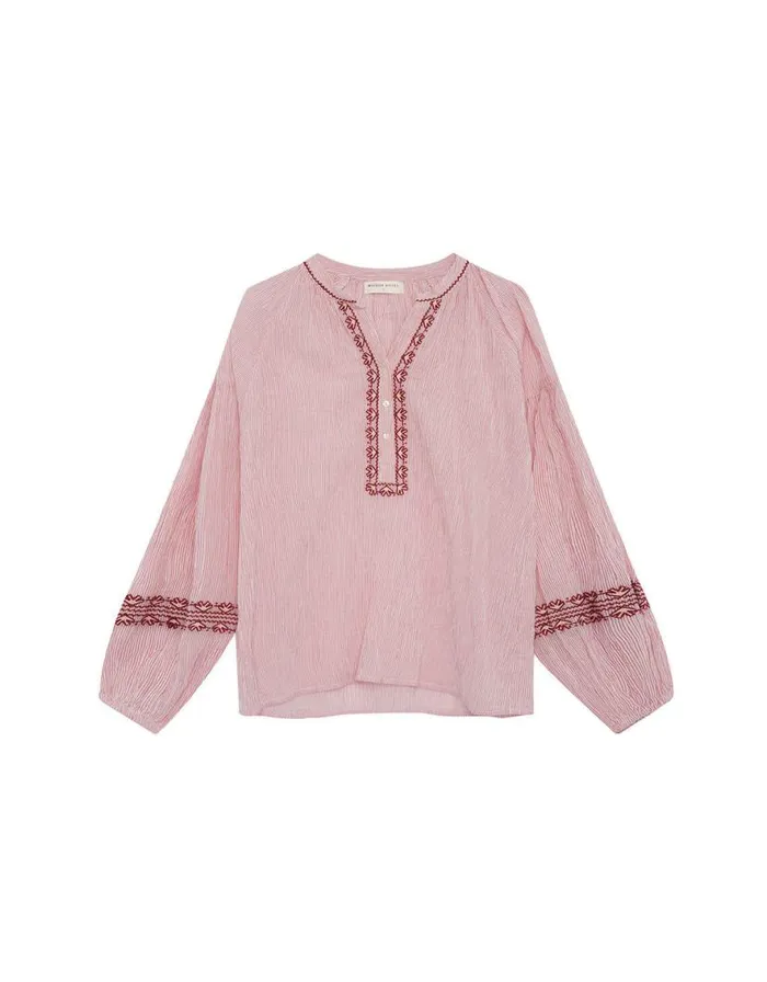 Monsoon Maison Hotel Embroidered Blouse Red Women Tops and Blouses Monsoon Maison Hotel Embroidered Blouse Red Women Tops and Blouses