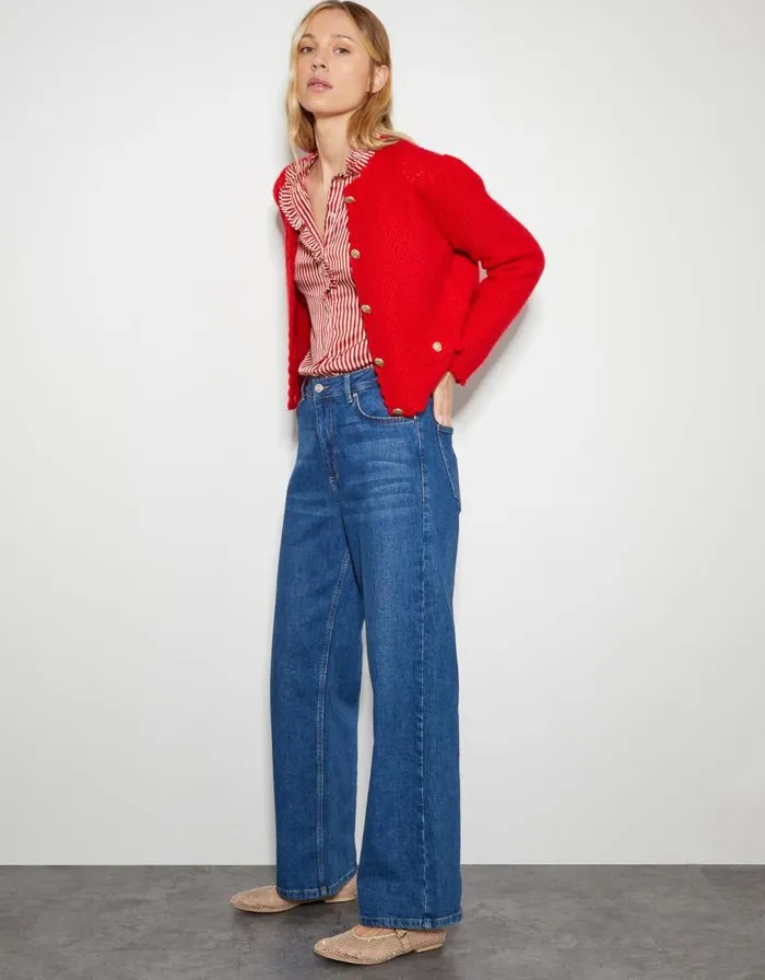 Monsoon Nancy Satin Stripe Blouse Red Women Tops and Blouses Monsoon Nancy Satin Stripe Blouse Red Women Tops and Blouses