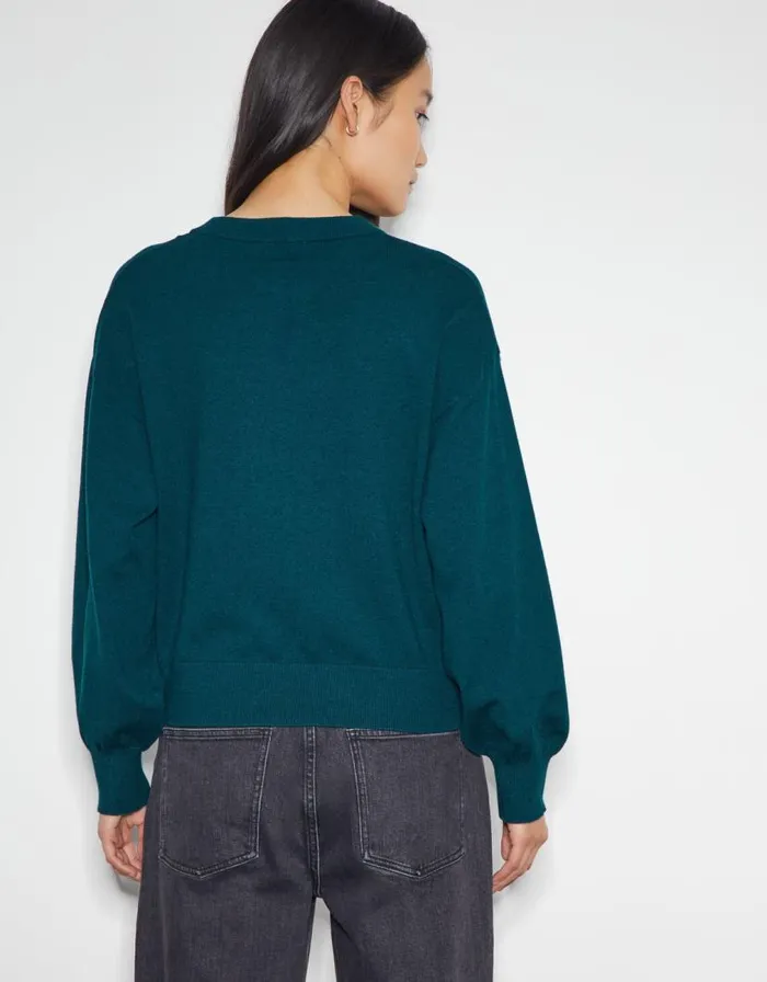 Monsoon Nora Knit Bomber Jacket Teal Women Cardigans Monsoon Nora Knit Bomber Jacket Teal Women Cardigans