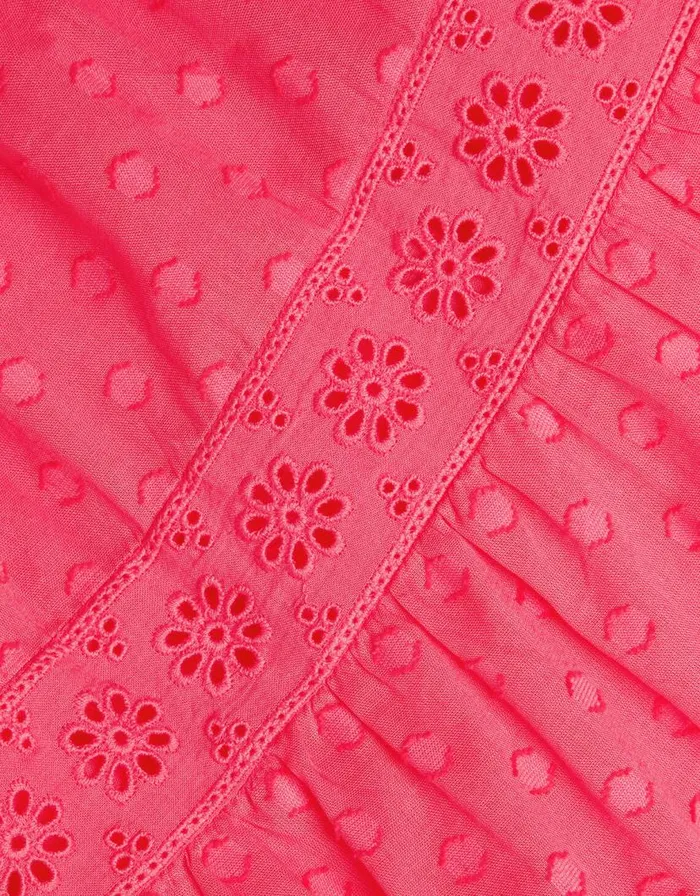 Monsoon OneShoulder Broderie Dress Pink Children Dresses Monsoon OneShoulder Broderie Dress Pink Children Dresses