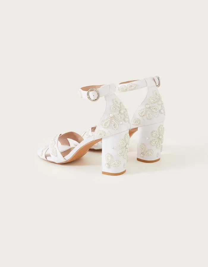 Monsoon Paisley Embellished Bridal Heeled Sandals Ivory Women Wedding Shoes Monsoon Paisley Embellished Bridal Heeled Sandals Ivory Women Wedding Shoes