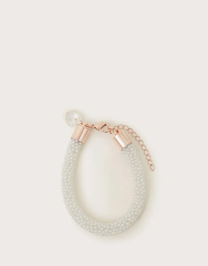 Monsoon Pearly Charm Bracelet Children Girls039 Jewellery