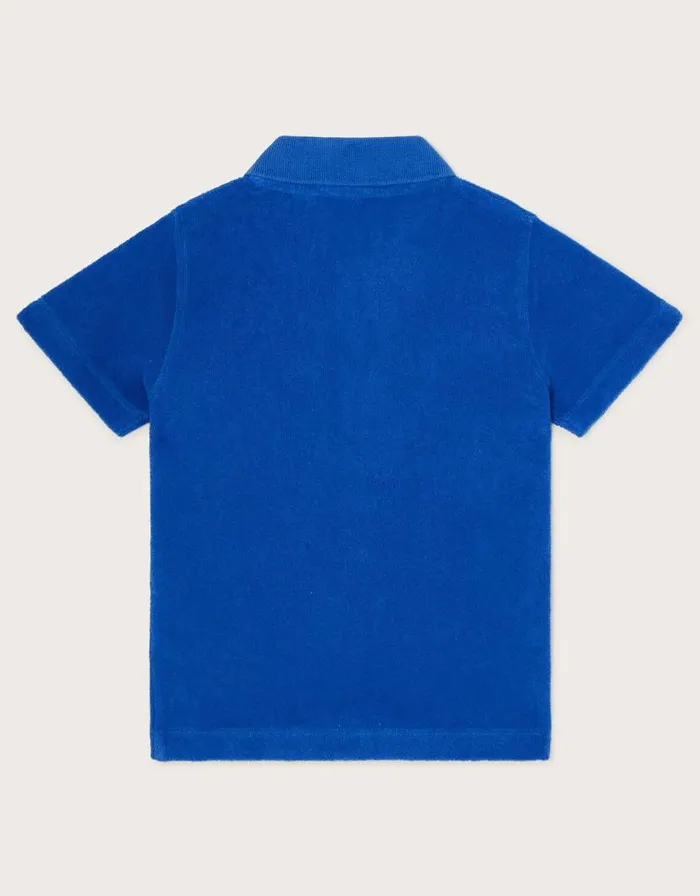 Monsoon Ride The Wave Terry Polo Shirt Blue Children Casualwear Collection Monsoon Ride The Wave Terry Polo Shirt Blue Children Casualwear Collection