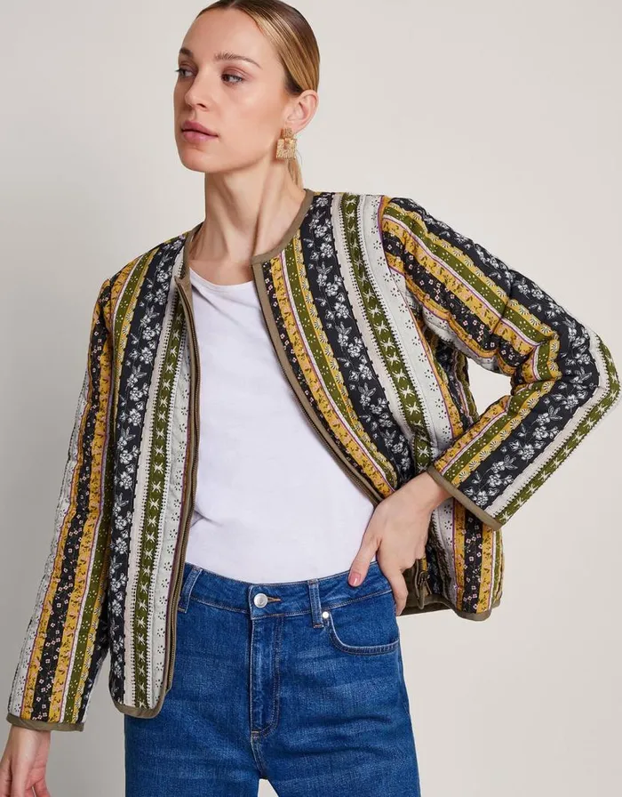 Monsoon Rita Reversible Jacket Green Women Casualwear