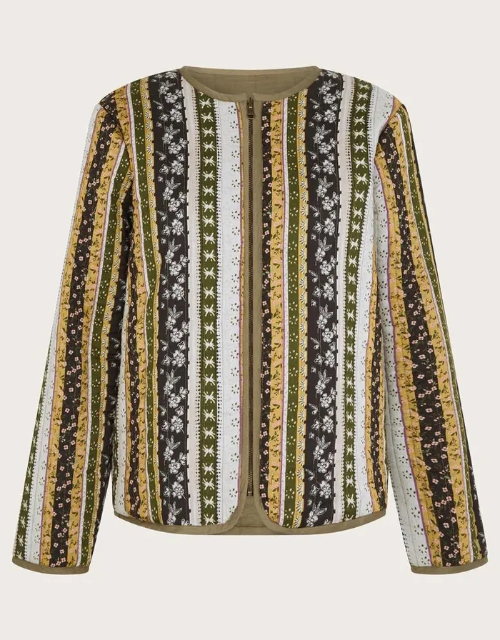 Monsoon Rita Reversible Jacket Green Women Casualwear Monsoon Rita Reversible Jacket Green Women Casualwear