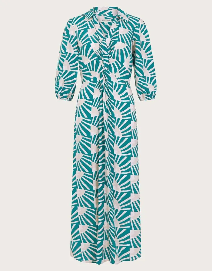 Monsoon Rosanna Midi Dress Teal Women Day Dresses Monsoon Rosanna Midi Dress Teal Women Day Dresses