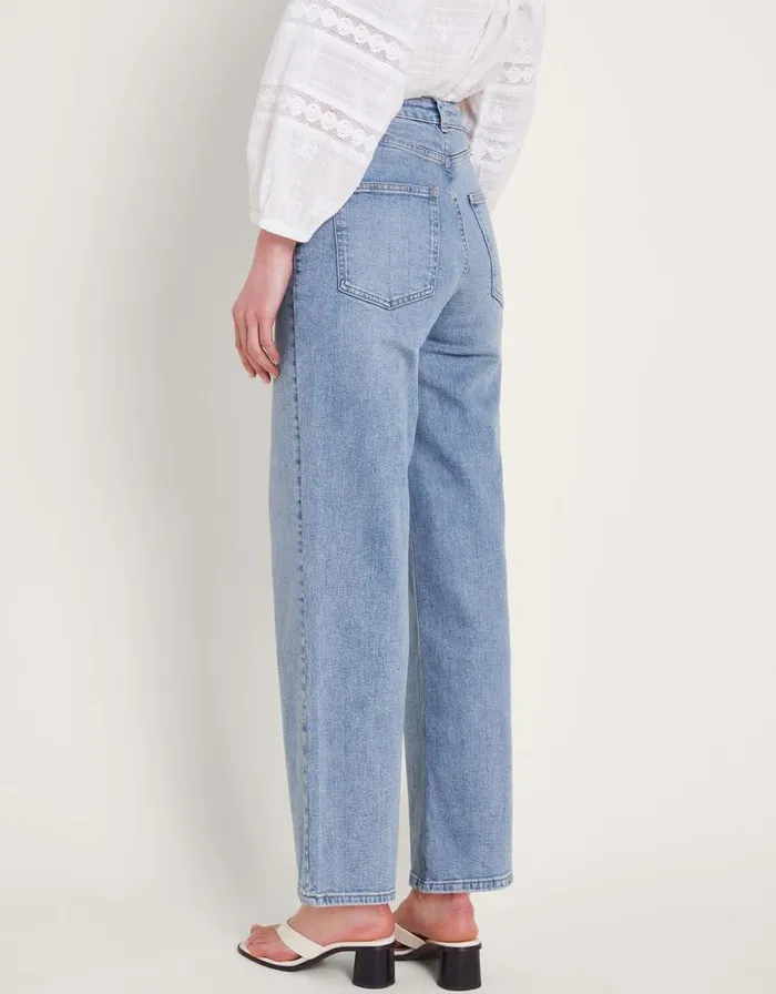 Monsoon Ruby Wide Leg Jeans Blue Women Casualwear Monsoon Ruby Wide Leg Jeans Blue Women Casualwear